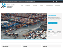 Tablet Screenshot of camaraargentina.com